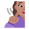 Deaf Woman- Medium Skin Tone emoji on Microsoft